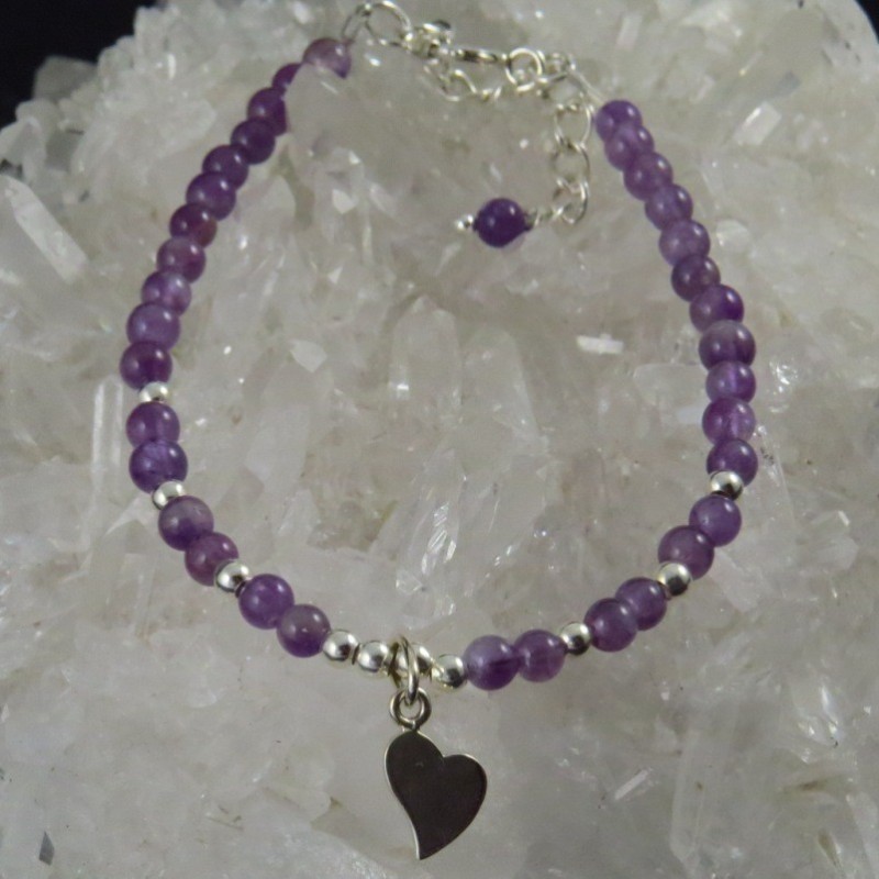 Pulsera amatista y plata Pulsera amatista y plata