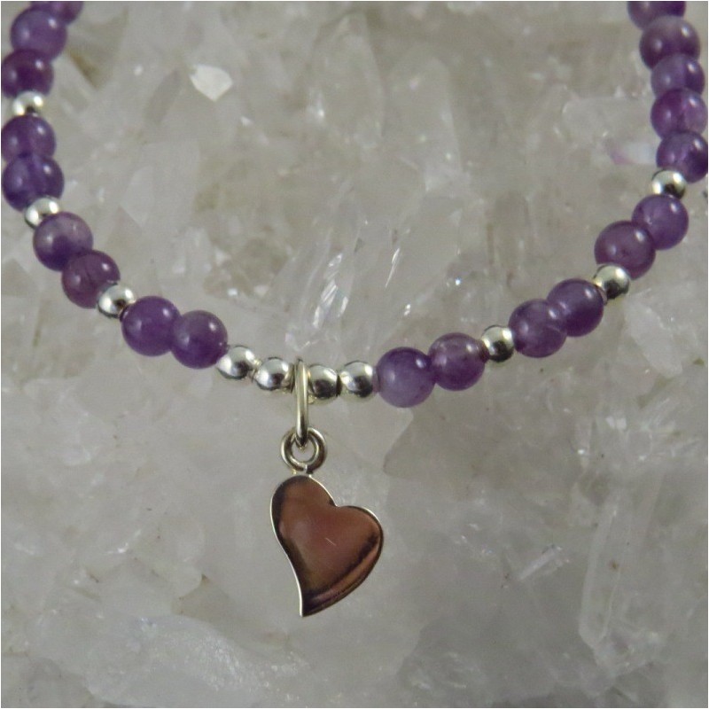 Pulsera amatista y plata Pulsera amatista y plata