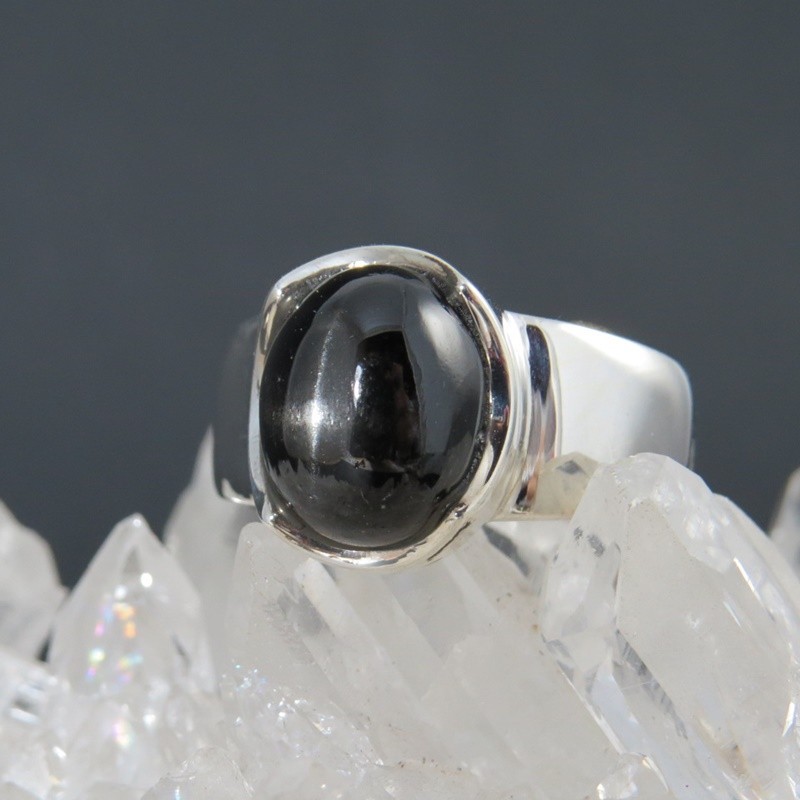 Anillo Black Star y plata 925 mm Anillo Black Star y plata 925 mm