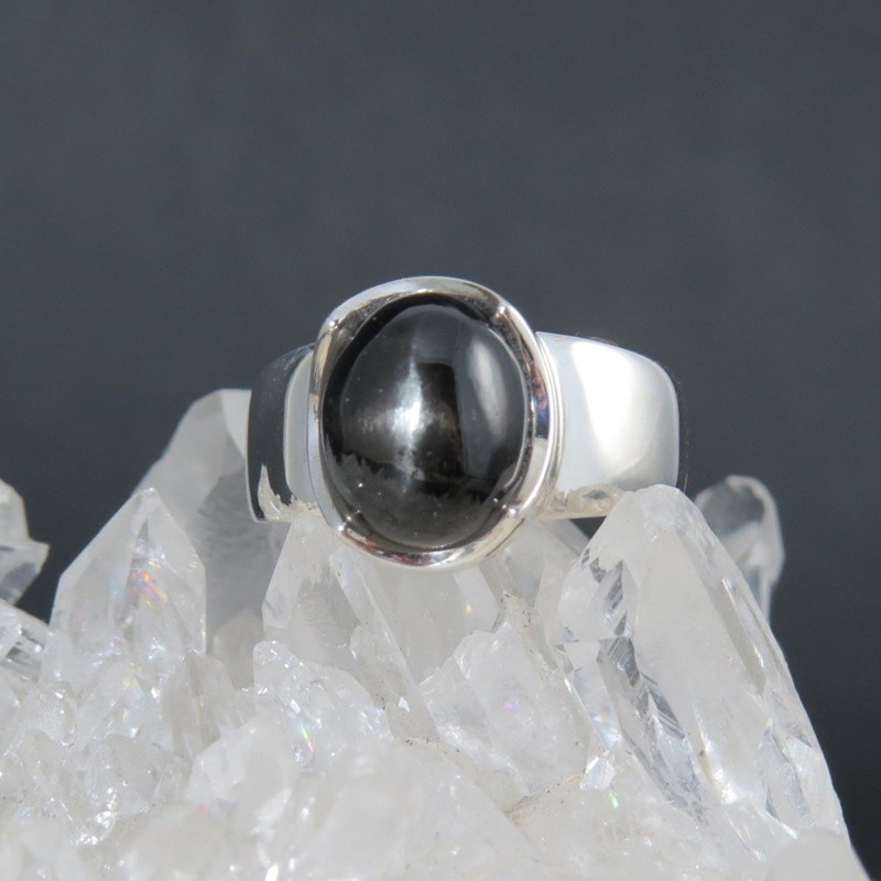 Anillo Black Star y plata 925 mm Anillo Black Star y plata 925 mm