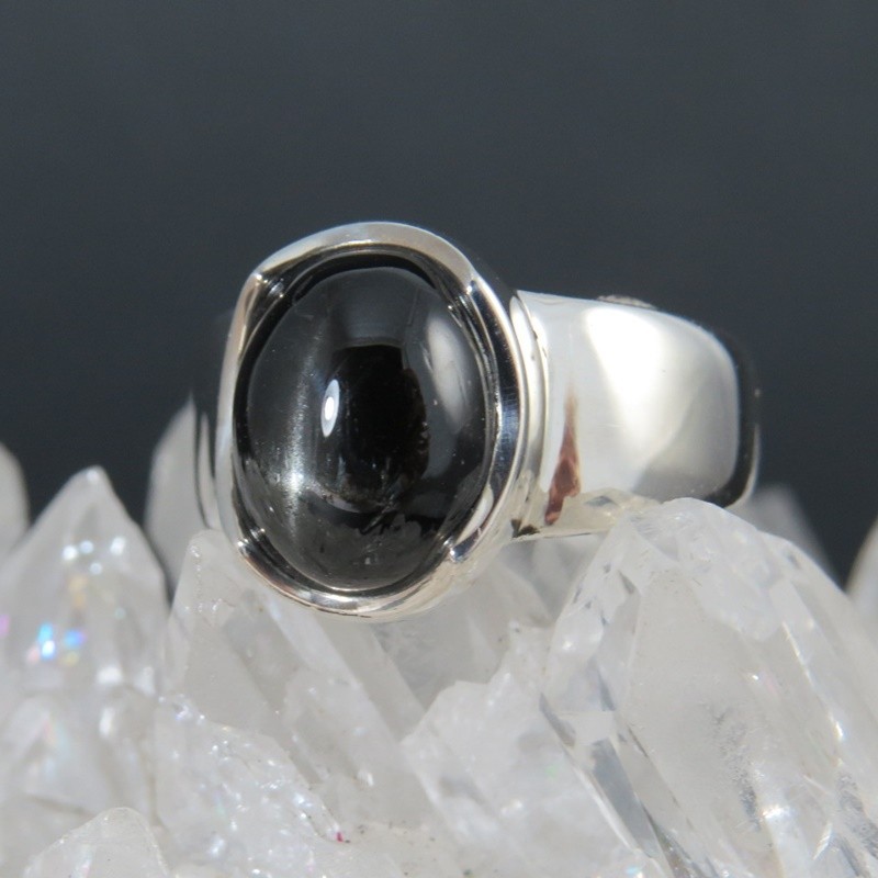Anillo Black Star y plata 925 mm Anillo Black Star y plata 925 mm