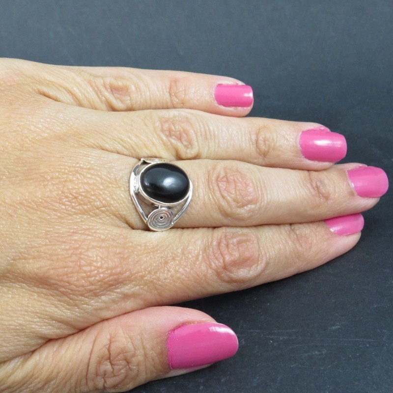Anillo ónix y plata Anillo ónix y plata