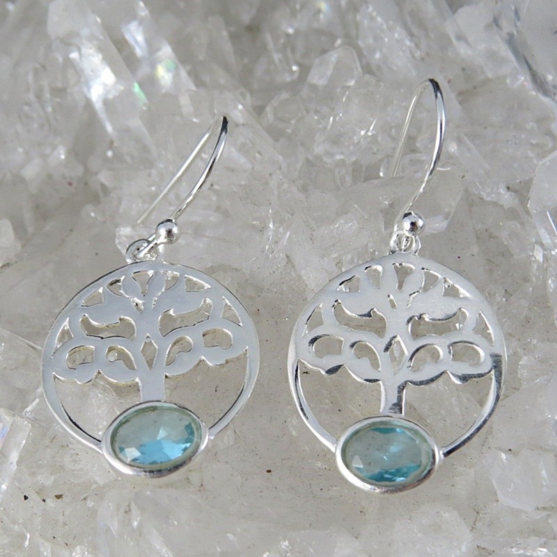 Pendientes topacio y plata Pendientes topacio y plata