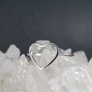 Anillo corazón plata