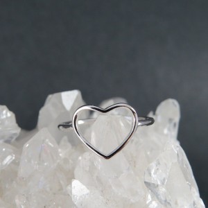 Anillo corazón plata