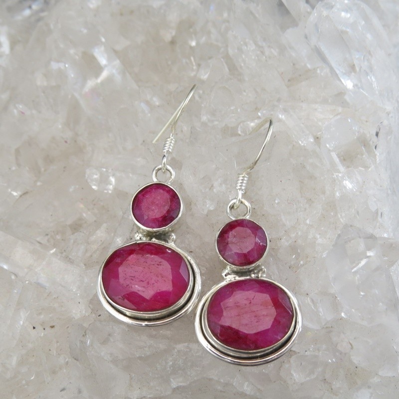 Conjunto rubí y plata Conjunto rubí y plata
