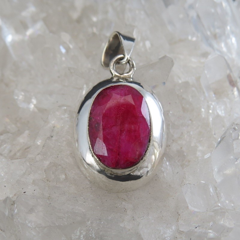 Conjunto rubí y plata Conjunto rubí y plata