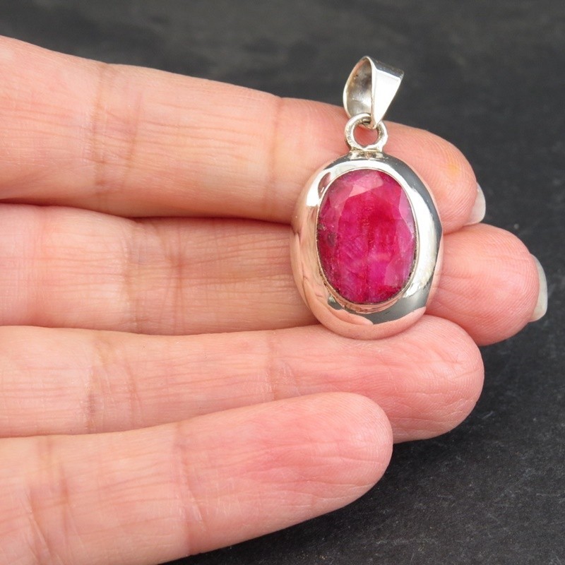 Conjunto rubí y plata Conjunto rubí y plata