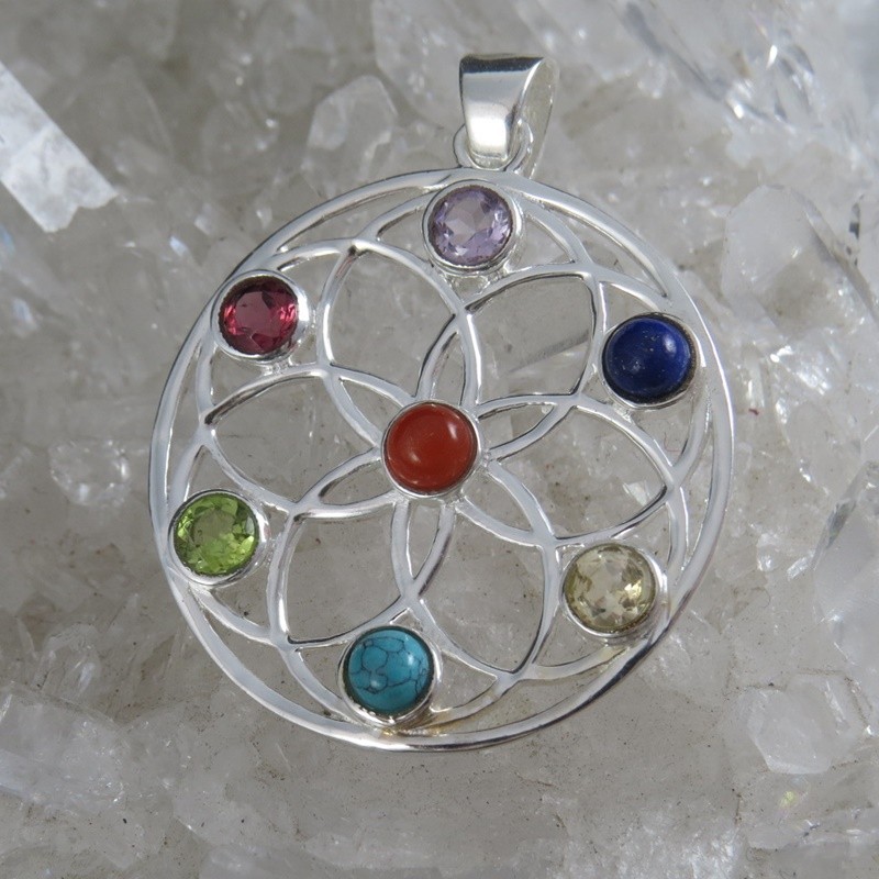 Conjunto Siete Chakras y plata Conjunto Siete Chakras y plata