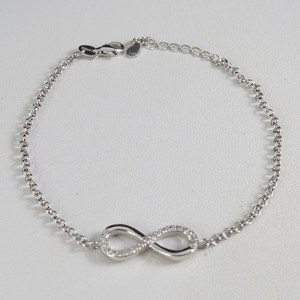 Pulsera infinito plata 925 mm