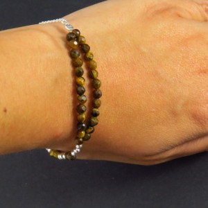 Pulsera Arhan ojo de tigre y plata