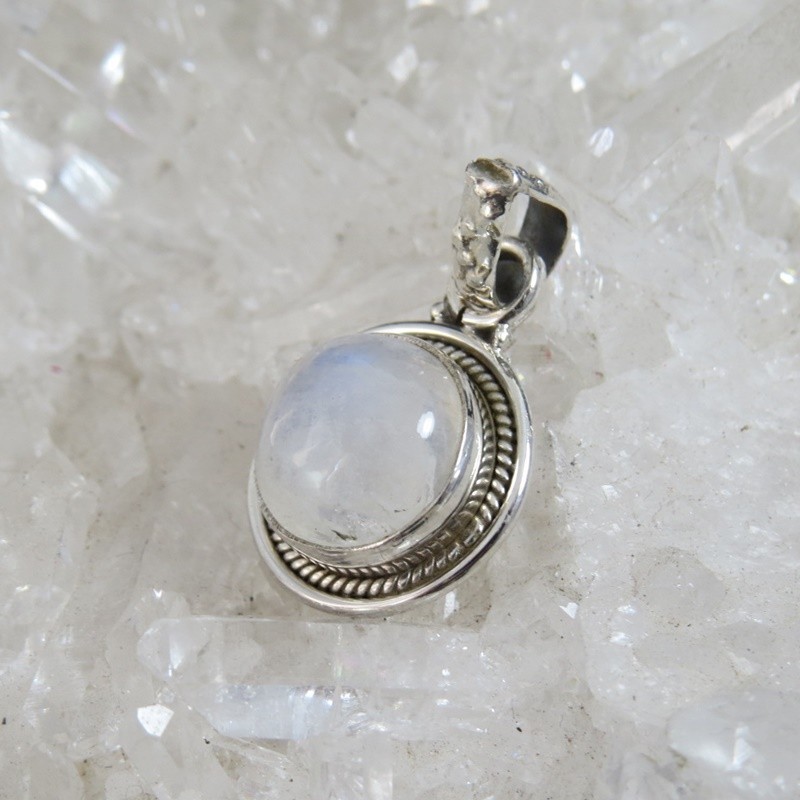 Colgante piedra luna y plata Colgante piedra luna y plata