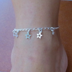 Pulsera Tobillera plata