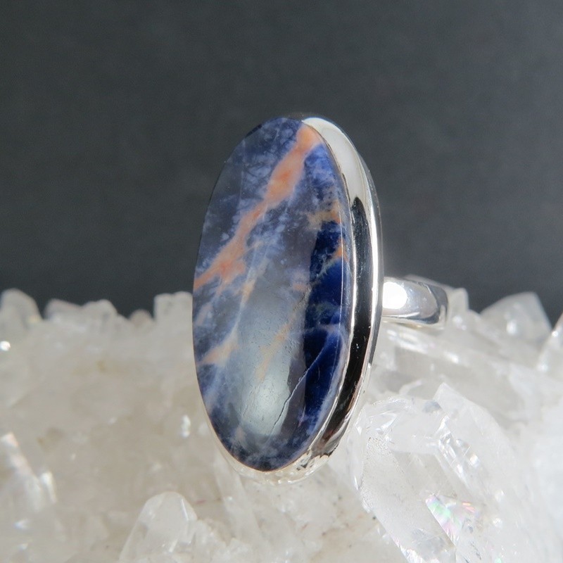 Anillo sodalita y plata Anillo sodalita y plata