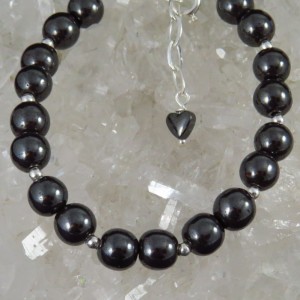 Pulsera Hematites y plata