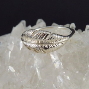 Anillo Pluma plata