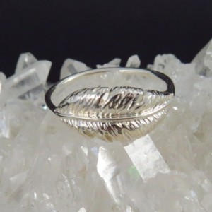 Anillo Pluma plata