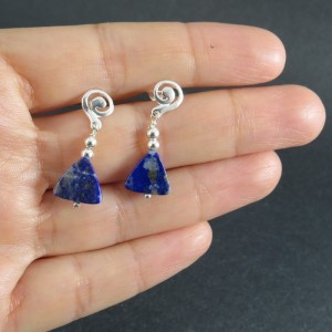 Pendientes lapislázuli y plata