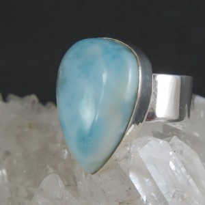 Anillo larimar y plata