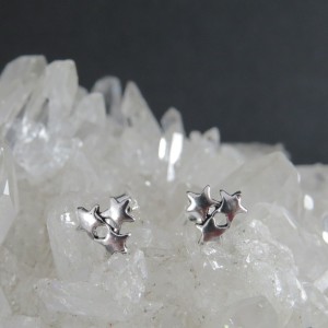 Pendientes estrellas de plata