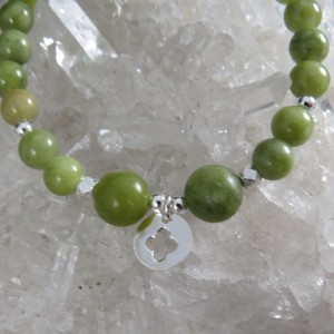 Pulsera Jade y plata 925 mm