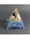 Orgonita pirámide azul