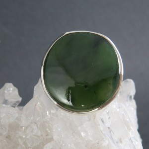 Anillo jade y plata