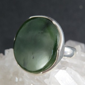 Anillo jade y plata