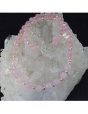 Collar cuarzo rosa y plata - La Tienda de los Minerales | Joyería Online