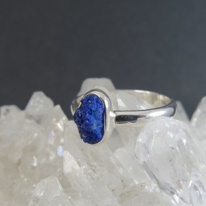 Anillo azurita y plata