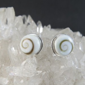 Pendientes ojo de shiva y plata