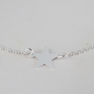 Pulsera estrella plata 925 mm