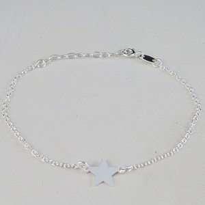 Pulsera estrella plata 925 mm