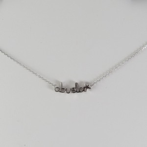 Collar abuela plata