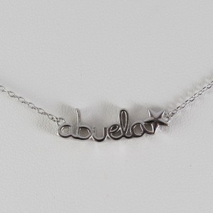 Collar abuela plata