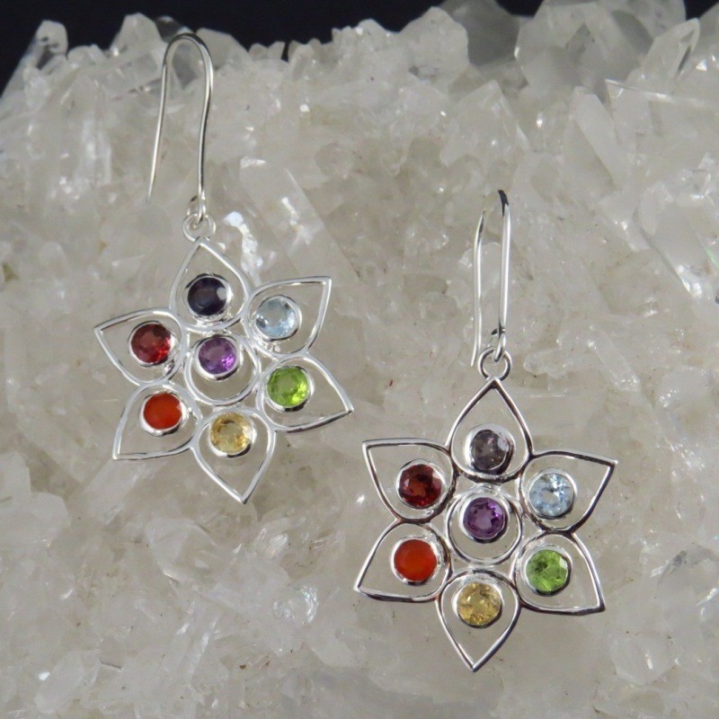 Conjunto Siete Chakras y plata Conjunto Siete Chakras y plata