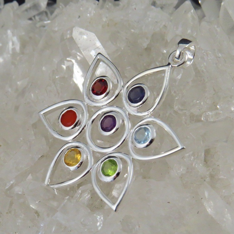 Conjunto Siete Chakras y plata Conjunto Siete Chakras y plata