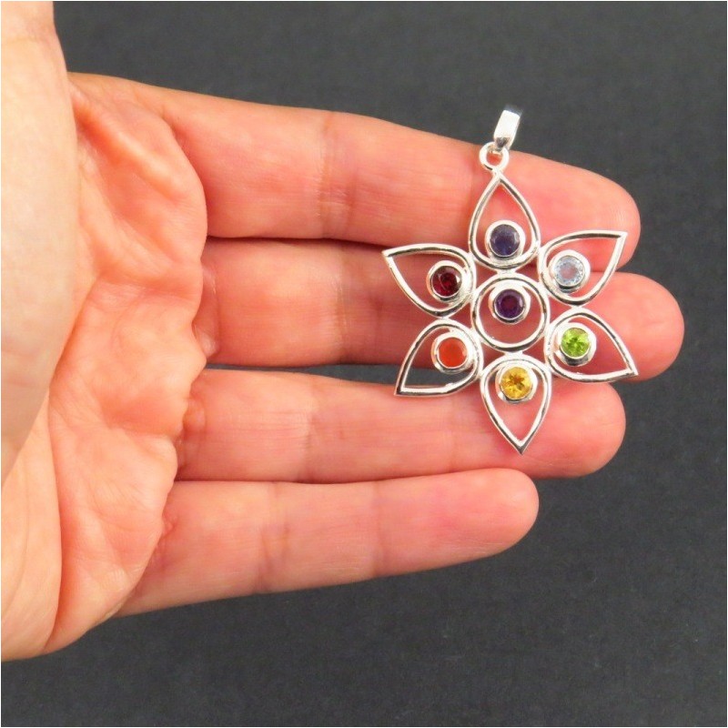 Conjunto Siete Chakras y plata Conjunto Siete Chakras y plata