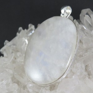 Colgante piedra luna y plata