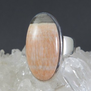 Anillo Celestobarita y plata