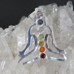 Colgante Siete Chakras y plata