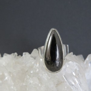 Anillo shungit y plata