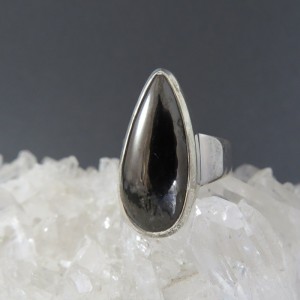 Anillo shungit y plata