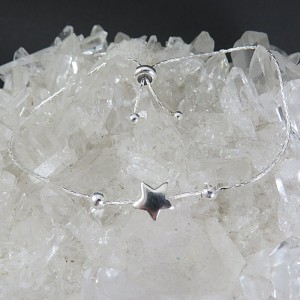 Pulsera estrella plata 925 mm