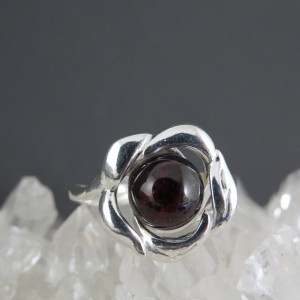 Anillo azabache y plata