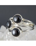 Anillo ónix y plata