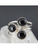 Anillo ónix y plata