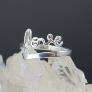 Anillo love plata