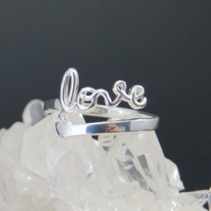 Anillo love plata