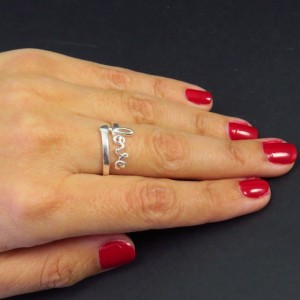 Anillo love plata